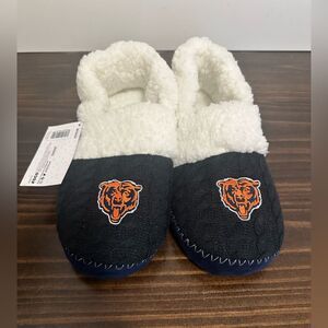 FOCO Chicago Bears Moccasin Slippers Team Colors NFL Women's XL (11-12) NEW